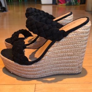 Schutz High Wedge Sandals